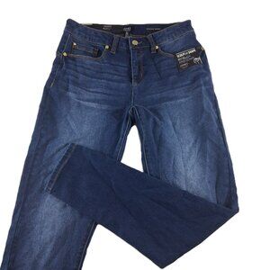 Jones New York Madison Skinny Ankle Jeans Women's 4 Royal Dark Wash Mid Rise